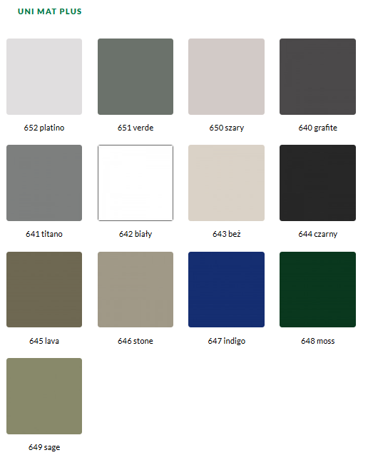 Empore kolory Uni Mat Plus