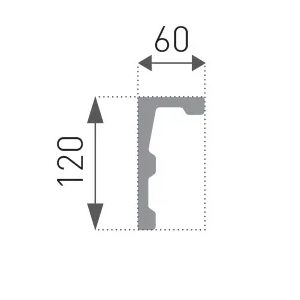 Listwa karniszowa MARBET EK-1 200 cm