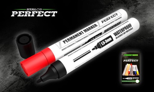 Marker permanentny czarny STALCO PERFECT S-76020