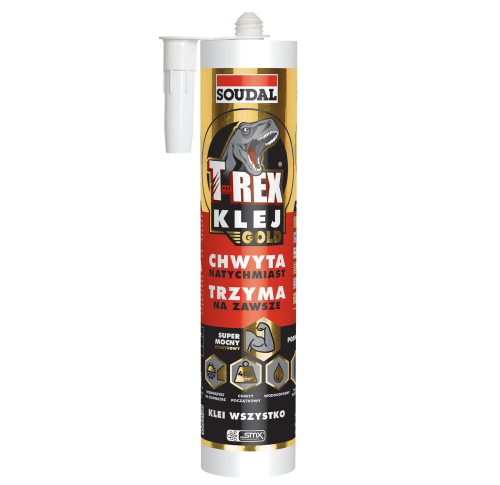 Klej montażowy T-REX GOLD SOUDAL 290 ml biały