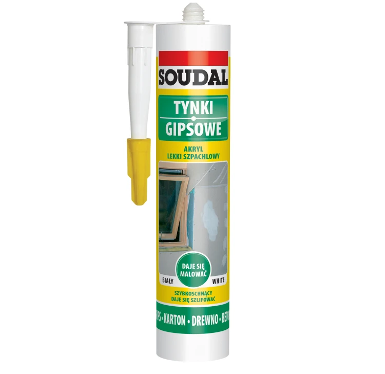 Lekki akryl szpachlowy Soudal biały 280 ml