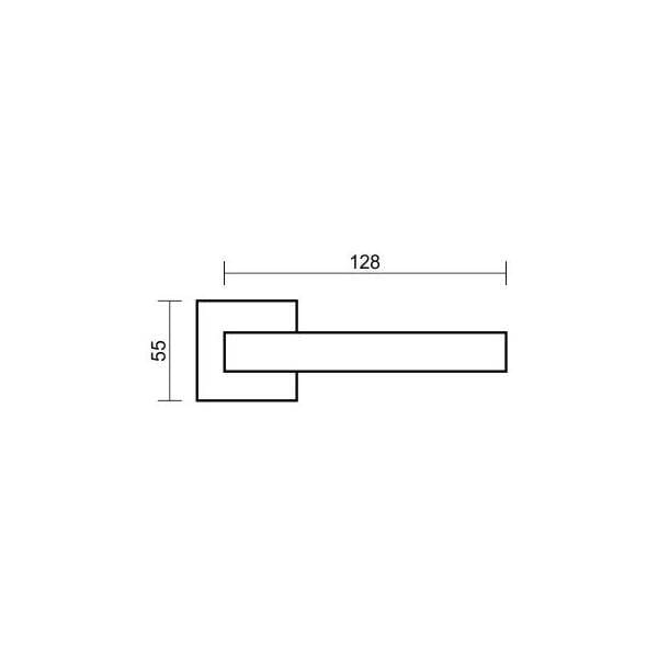 Klamka dzielona ESENTIA R62 nikiel-satyna/chrom VDS 39-0104