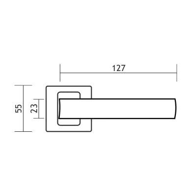Klamka dzielona FLIP R62 antracyt-chrom